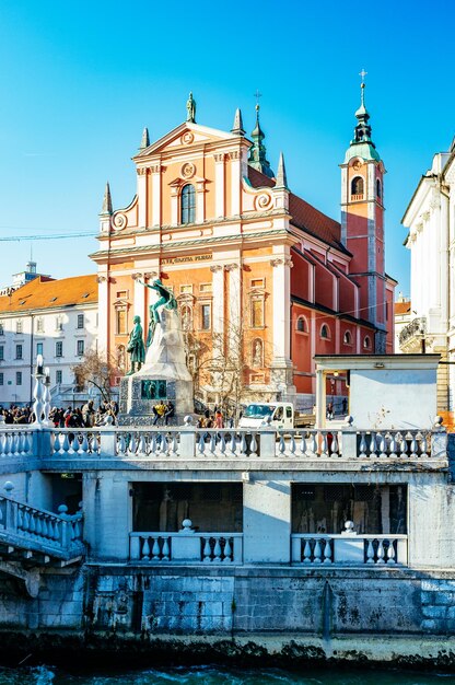 View of church against blue sky