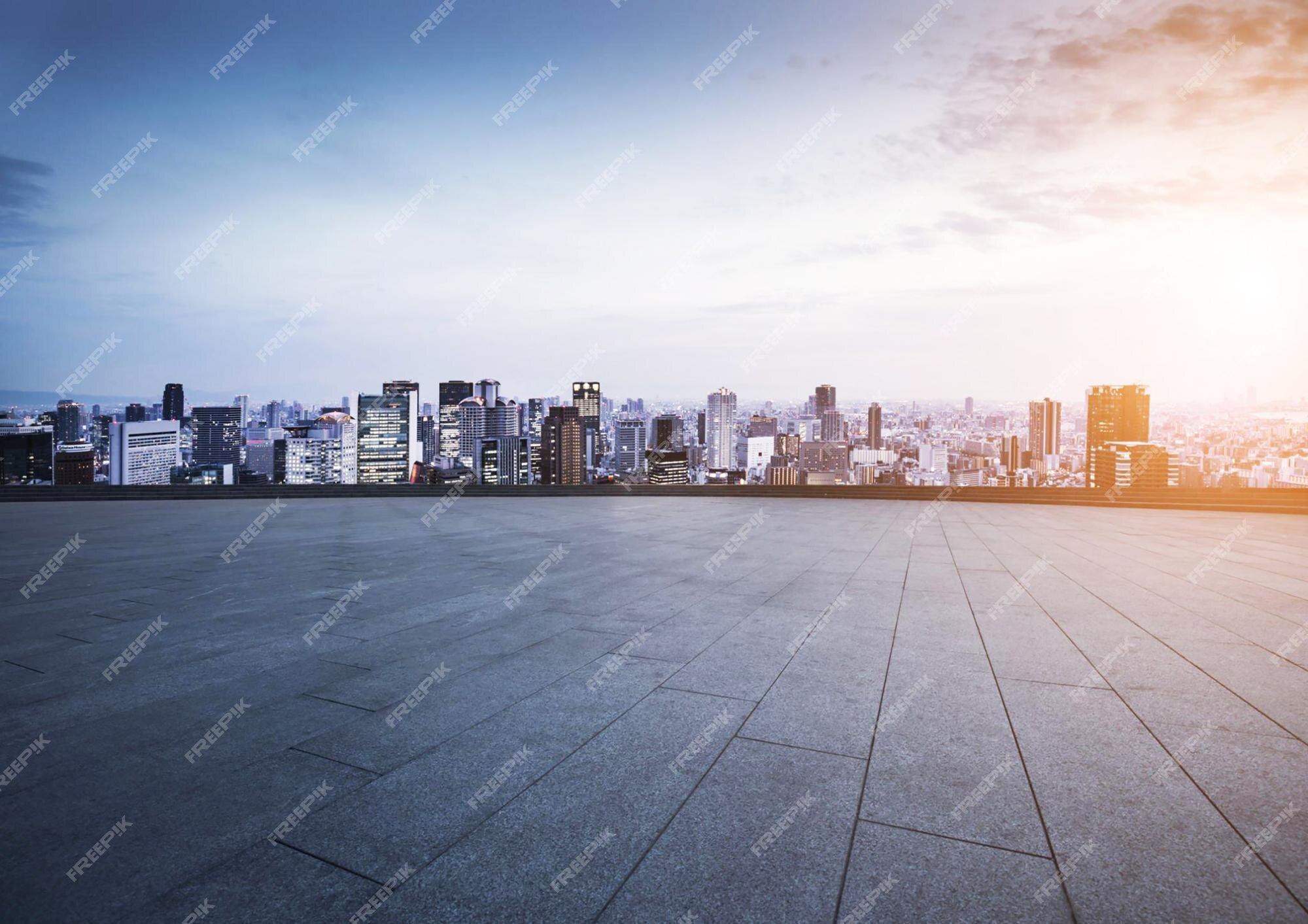 City Rooftop Background