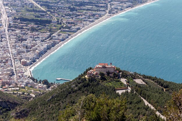 View of the city from a height