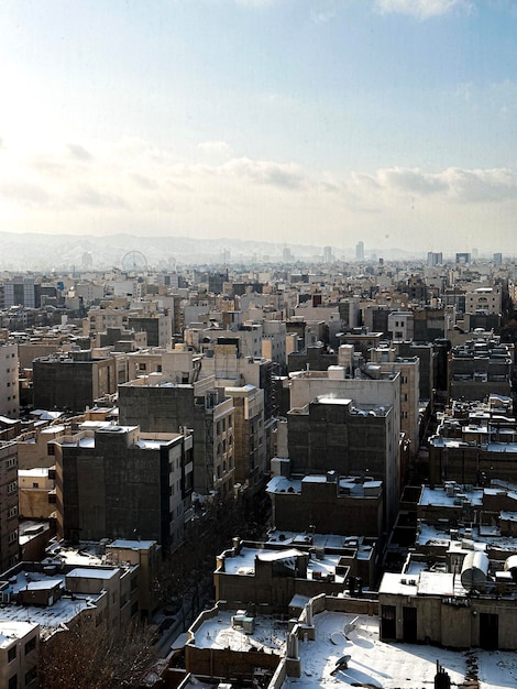 A view of the city from the window of a building in the city of shibuya.