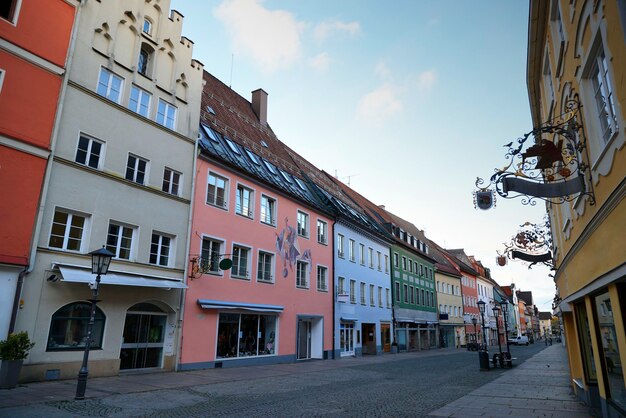 Photo view of the city of fussen in bavaria