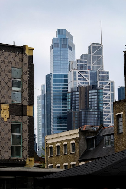 Foto una vista della città di londra dalla south bank.