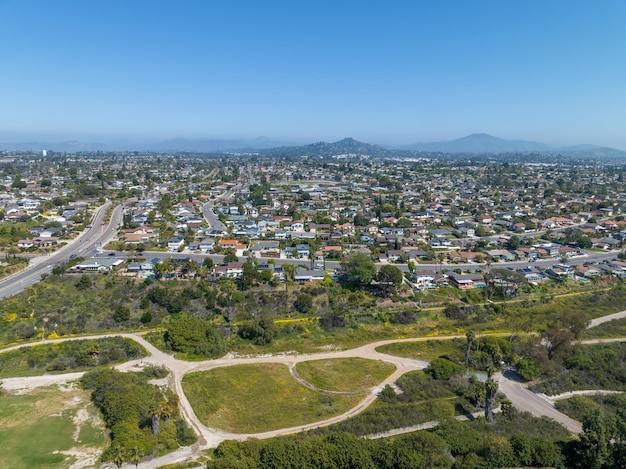 A view of the city of san diego from the top of the hill