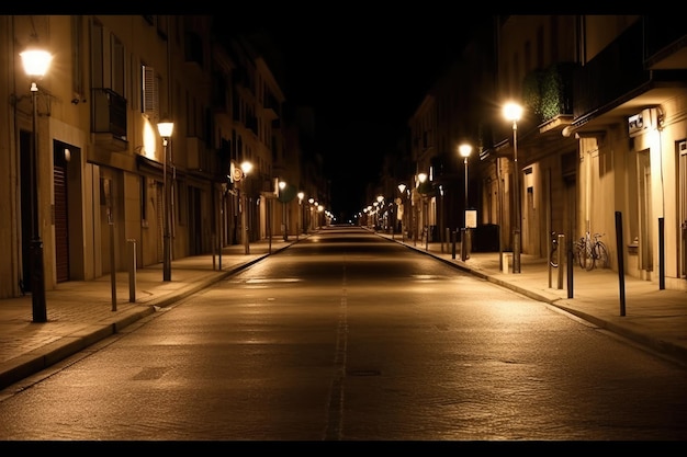 夜の街の景色 ヨーロッパ・バレンシア