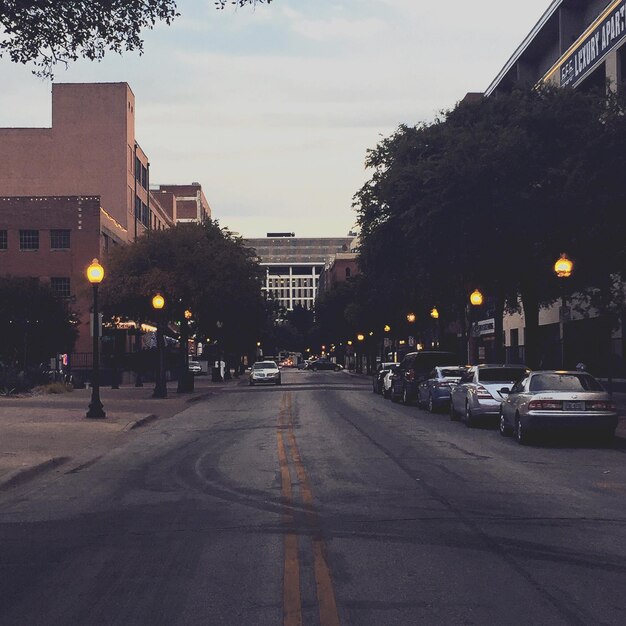 View of city street