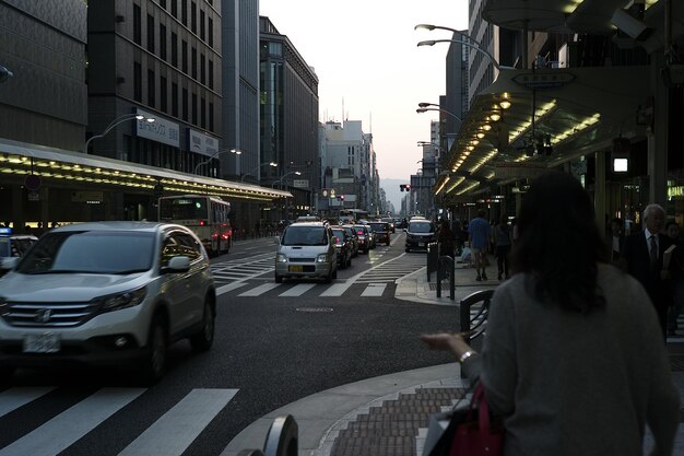 Photo view of city street