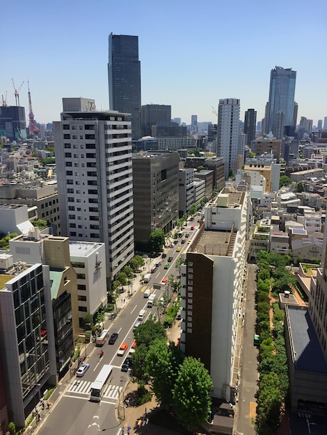 Photo view of city street