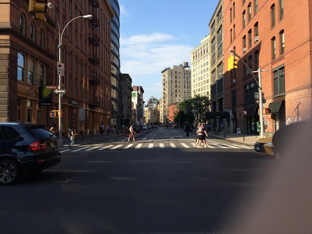 View of city street