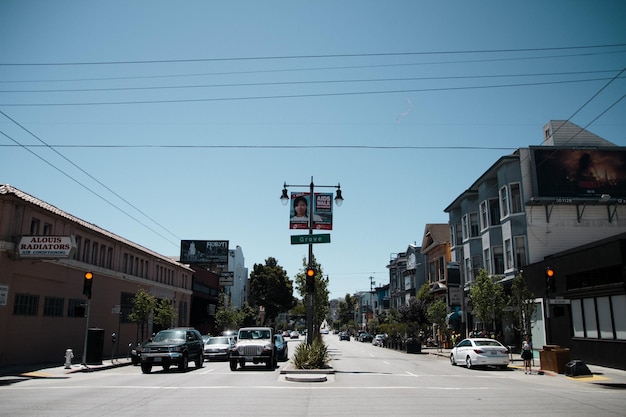 View of city street