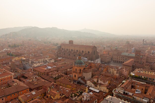 A view of the city of verona from the bell tower