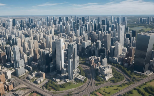 view of the city view generative AI