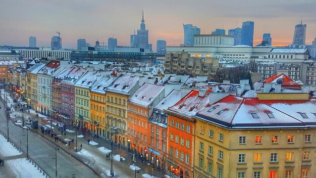 View of city in winter