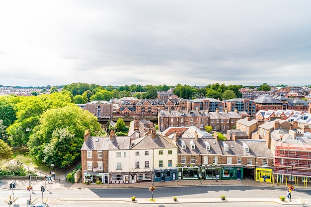 Una vista sulla città di york in inghilterra