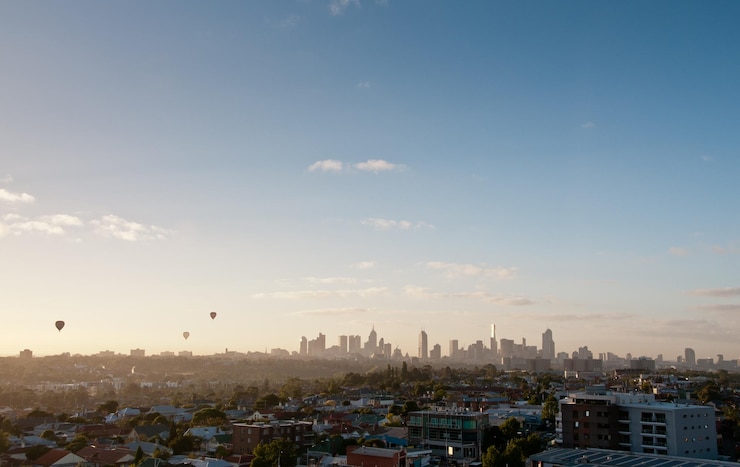 Photo view of cityscape against sky