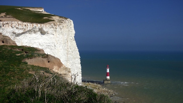 Foto vista della scogliera a beachy head