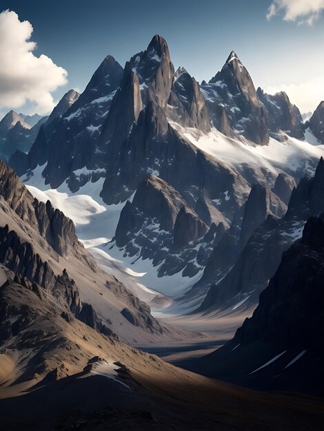 View of clouds covering mountain