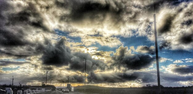 Photo view of cloudy sky