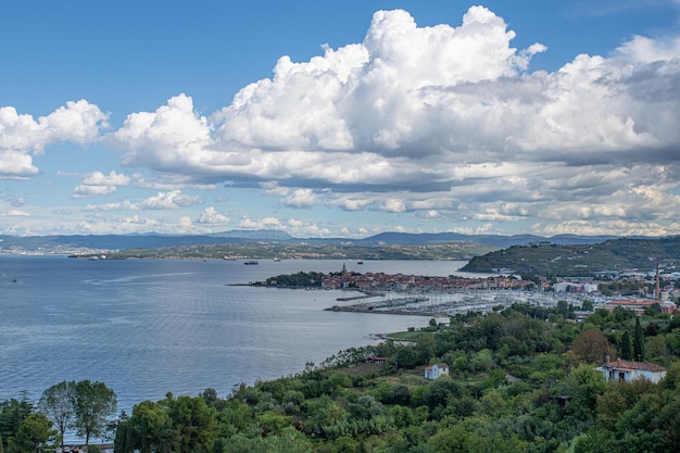 View of the coast in Izola