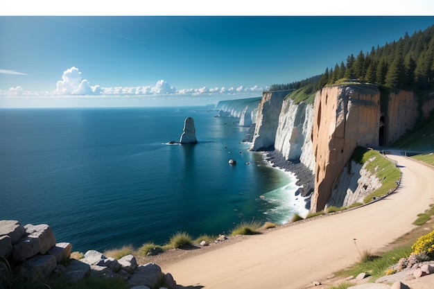 A view of the coast of new york