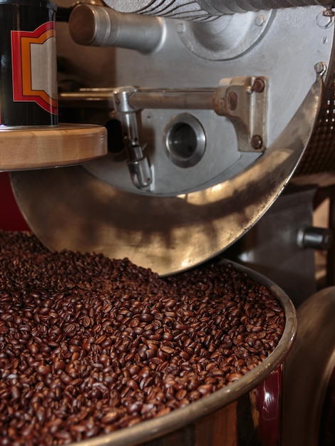 Photo view of coffee beans