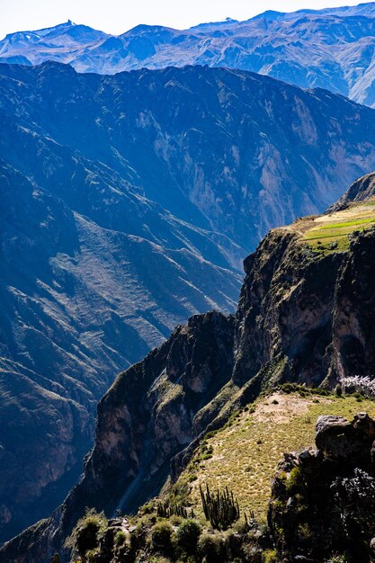 View of Colca Canyon in Peru