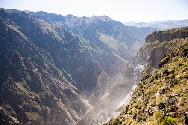 View of Colca Canyon in Peru