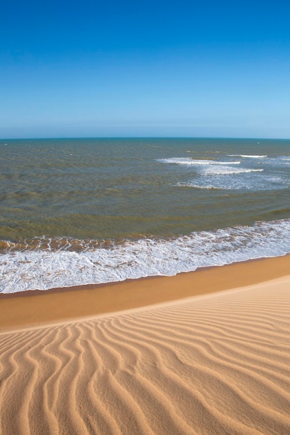 View of the Colombian coastline in La Guajira