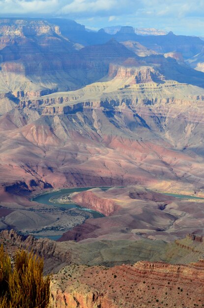 View of the Colorado River Winding Through the Grand Canyon