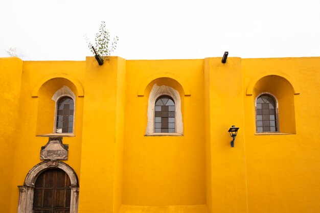 view of colorful mexican urban architecture