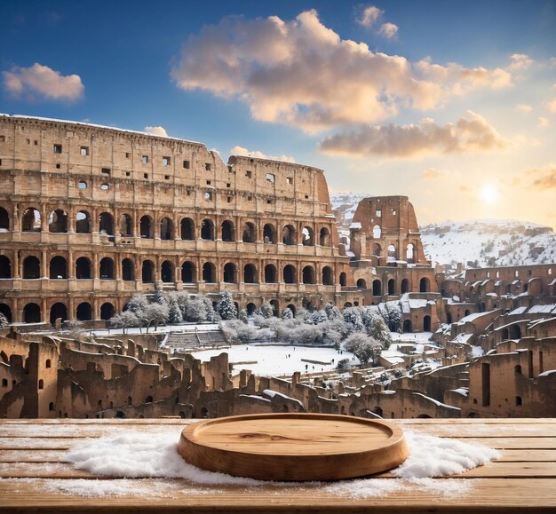 Photo view of the colosseum