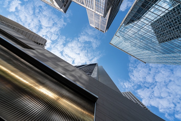 View of commercial building in Central Hong Kong