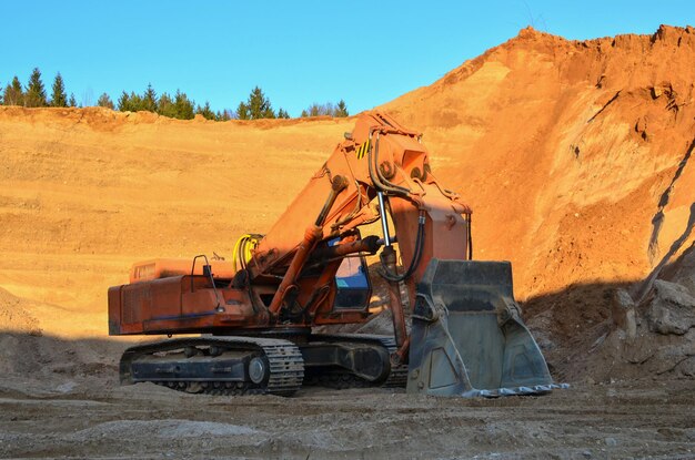 View of construction site against clear sky