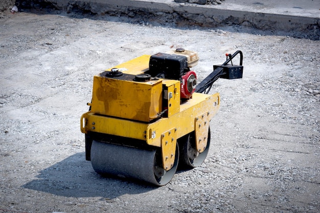 Photo view of construction site in city