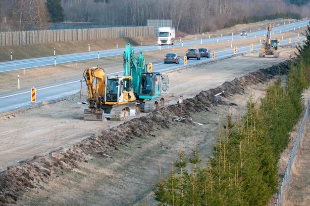 Foto veduta del cantiere