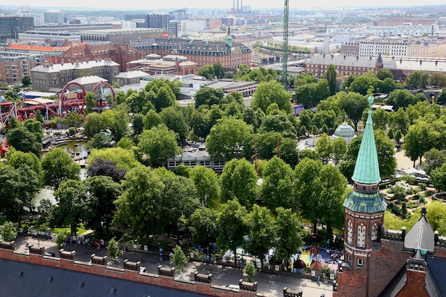 The view on Copenhagen city Denmark