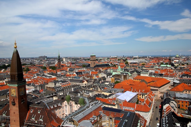 The view on Copenhagen city Denmark