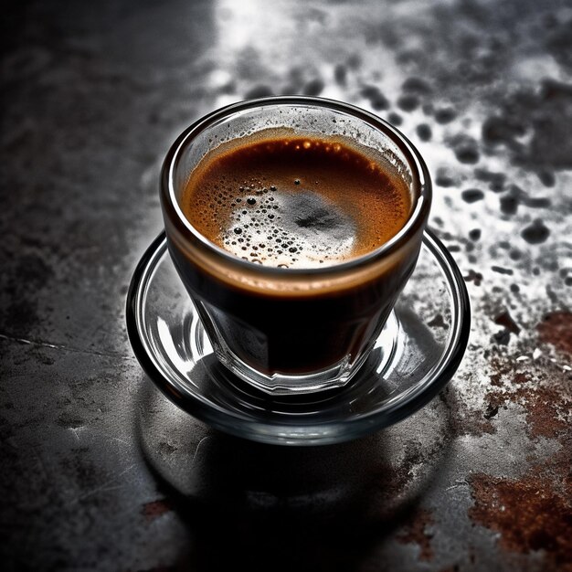 a view of a cup of coffee