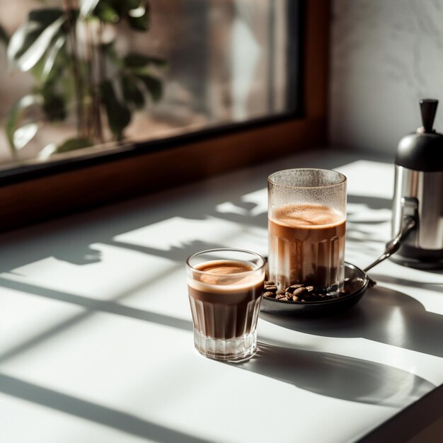 a view of a cup of coffee