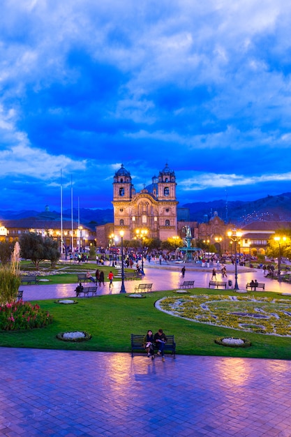 View of Cuzco cathedral church