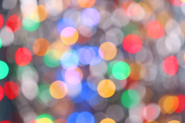 View of defocused colorful lights