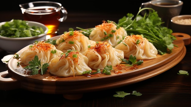View of delicious dumplings