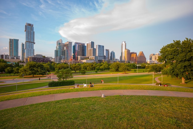 View of Downtown Austin Texas in USA