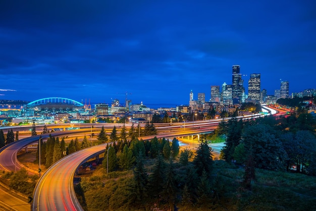 View of downtown Seattle skyline