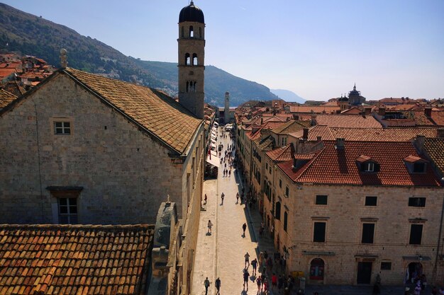 Dubrovniksタウンの眺め