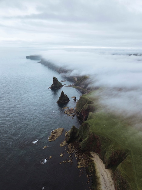View of Duncansby Sea Stacks in Scotland