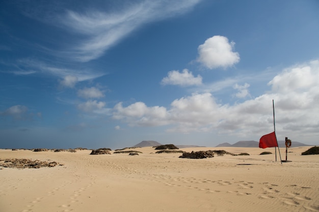 view of the dunes in Corallejo, Spain, Fuerteventura