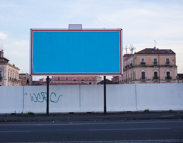 View of Empty billboard 