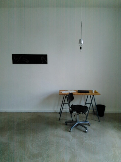 view of empty chair