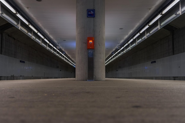 View of empty parking lot