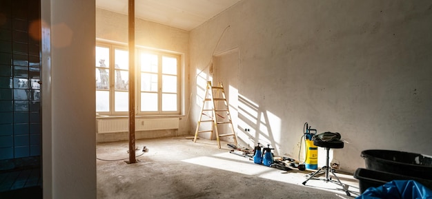 View of empty room with windows